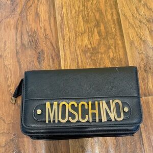 Moschino Black Bag with Gold Accents